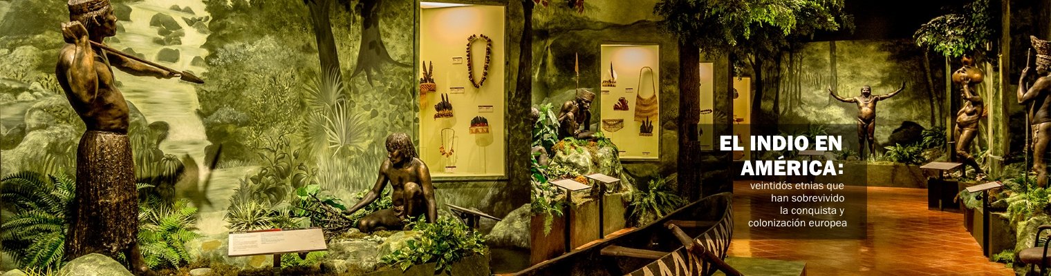 Detalle de la sala el Indio en América del Museo de las Américas.