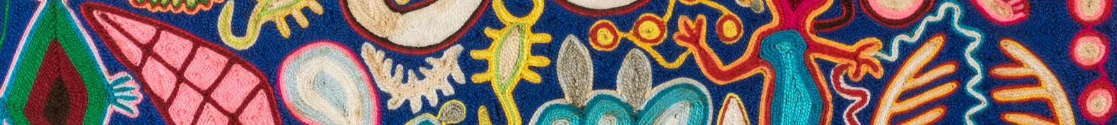 Tabla Hiuchola, Etnia Huichol (madera, textil y estambre).