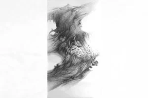 Derrumbe 2 - Dibujo 1996 Col. Museo de Arte de Bayamón